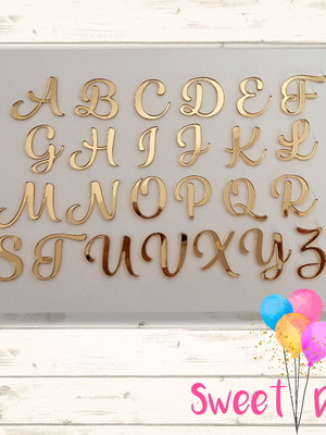 Letras em acrílico 3 cm pacote 12 letras iguais
