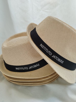 Chapéu panamá palha personalizado brinde empresa