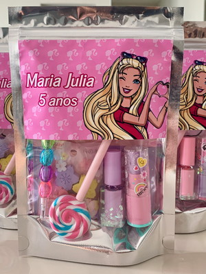 Kit lembrancinha papelaria fofa barbie (6 itens)