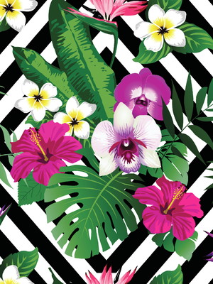 Tecidos estampados - tropical
