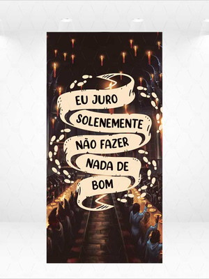 Painel retangular ou romano vestfácil harry potter - 1mx2m