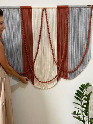 Painel macrame tulum 1,20m