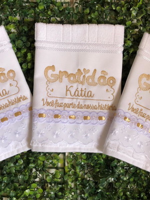 Toalha personalizada para lembrancinha