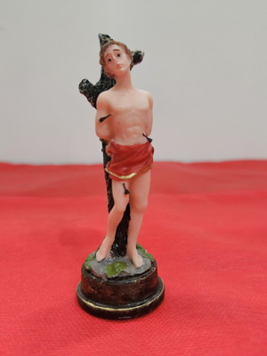 São sebastião imagem em resina - 9 cm