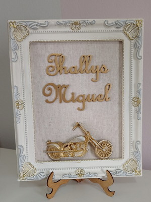 Quadro para quarto de bebê moto