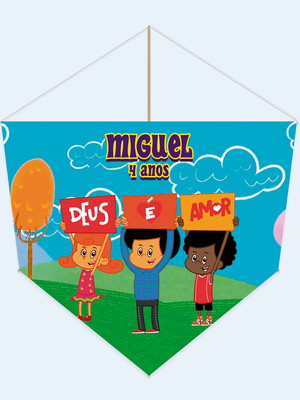 Pipa personalizada 3 palavrinhas