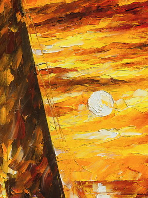 Quadro clássico de leonid afremov - velejar.