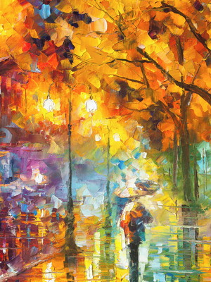Quadro clássico de leonid afremov - sentimento de solidão.
