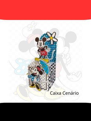 Caixa cenario - mickey retro