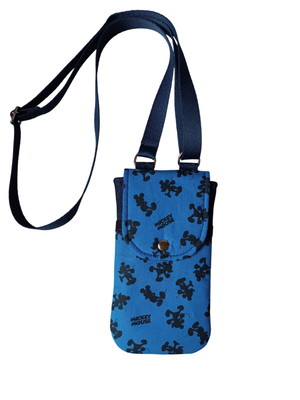 Bolsinha porta celular transversal de tecido mickey