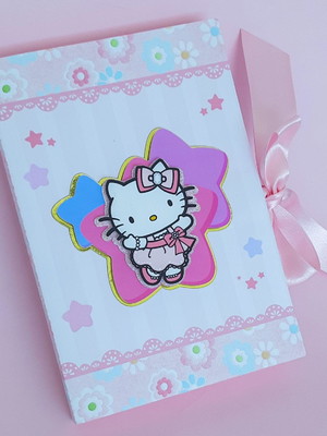 Convite luxo 3d com shaker hello kitty ( 20 unidades)
