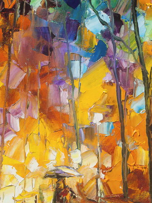Quadro clássico de leonid afremov - má recordações.