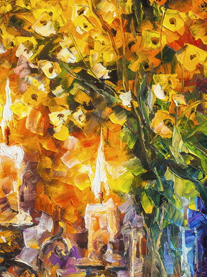 Quadro clássico de leonid afremov - restaurando a sabedoria.