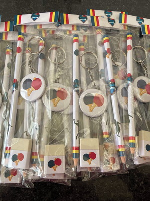 Kit lápis + borracha esportes personalizados