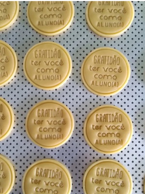 Biscoito amanteigado com logomarca