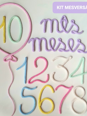 Kit mesversário em tricotin menina e menino!!
