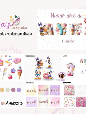Identidade visual personalizada para festas todos os temas