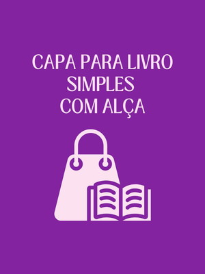 Capa de livro simples c alça personalizada