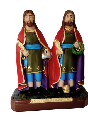 Imagem são crispim e são crispiniano 23cm