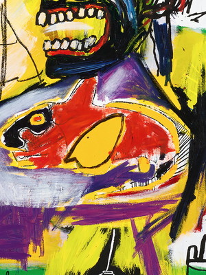 Quadro clássico de jean michel basquiat - piro.