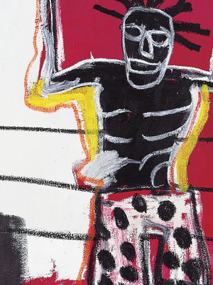 Quadro clássico de jean michel basquiat - o ringue.