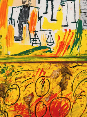 Quadro clássico de jean michel basquiat - lazer.