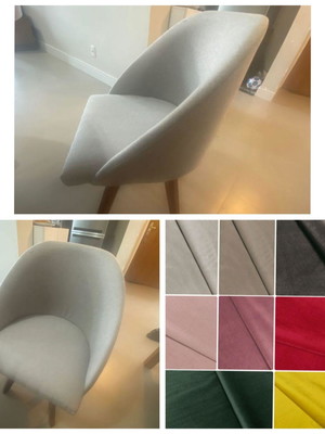 6 capas cadeira poltrona em suede
