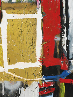 Quadro clássico de jean michel basquiat - caminhão.