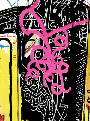 Quadro clássico de jean michel basquiat - versus medici.