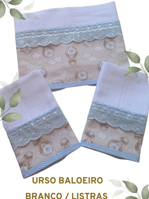 Kit fraldas personalizadas - urso baloeiro