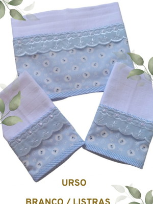 Kit fraldas personalizadas - urso