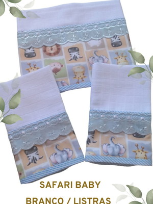 Kit fraldas personalizadas - safari baby