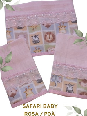 Kit fraldas personalizadas - safari baby