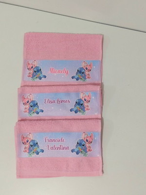 Kit com 3 toalhinha escolar personalizadas