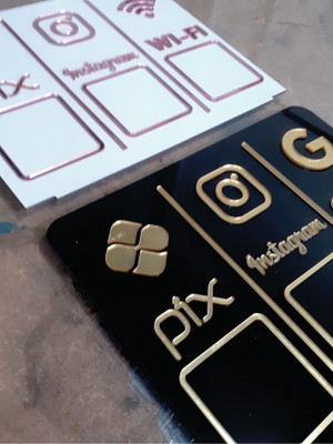 Placa pix tam: 25x20