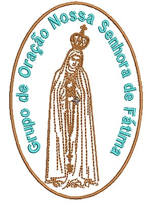 Patch oração senhora de fátima