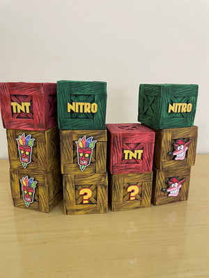 Kit caixas crash bandicoot