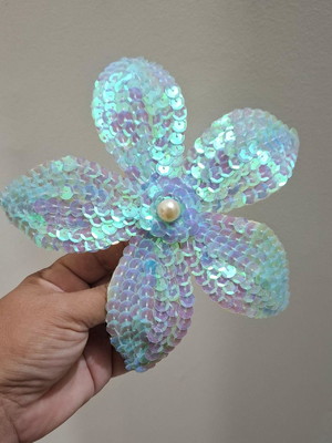 Flor lantejolas paetês g