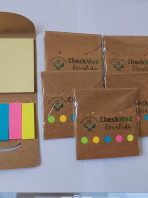 Personalizados caneta com mini bloco ecológicos