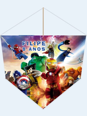 Pipa personalizada heroes lego