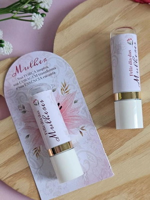 Manteiga de cacau personalizada dia da mulher