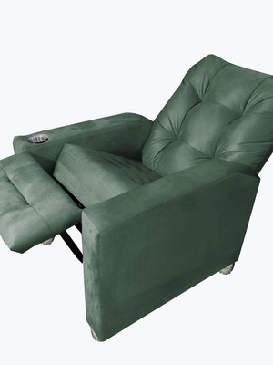 Poltrona amamentação reclinavel quarto sala londres verde