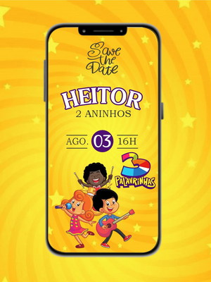 Save the date 3 palavrinhas