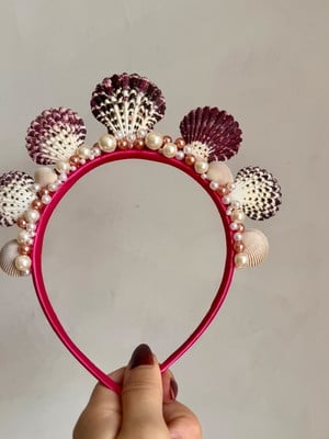 Tiara carnaval sereia pink