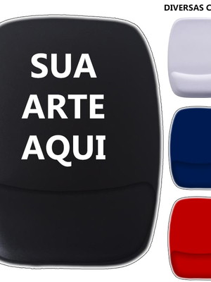 Kit 80un mousepad retangular apoio de pulso personalizado