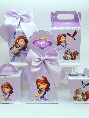 Kit 20 caixinhas princesa sofia -surpresinhas princesa sofia