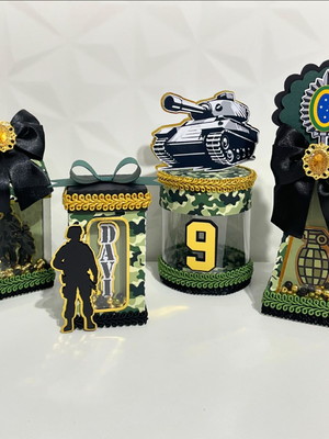 Kit personalizados exército luxo - 24 unidades