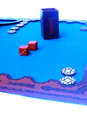 Jogo de tabuleiro gamão ´- presente criativo artesanal