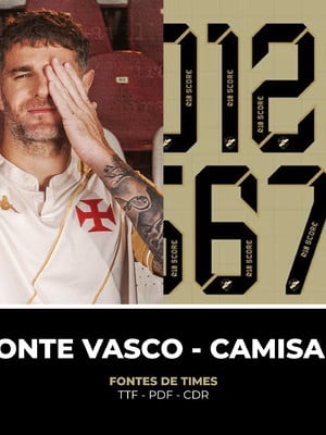 Fonte digital vasco 2024/25 - 100 anos