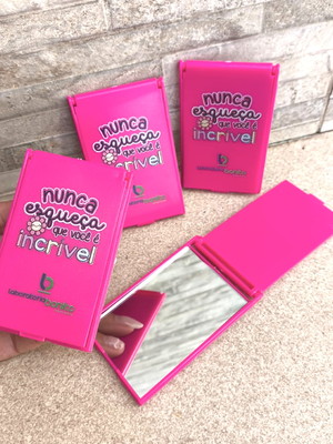 Espelho de bolsa retangular personalizado